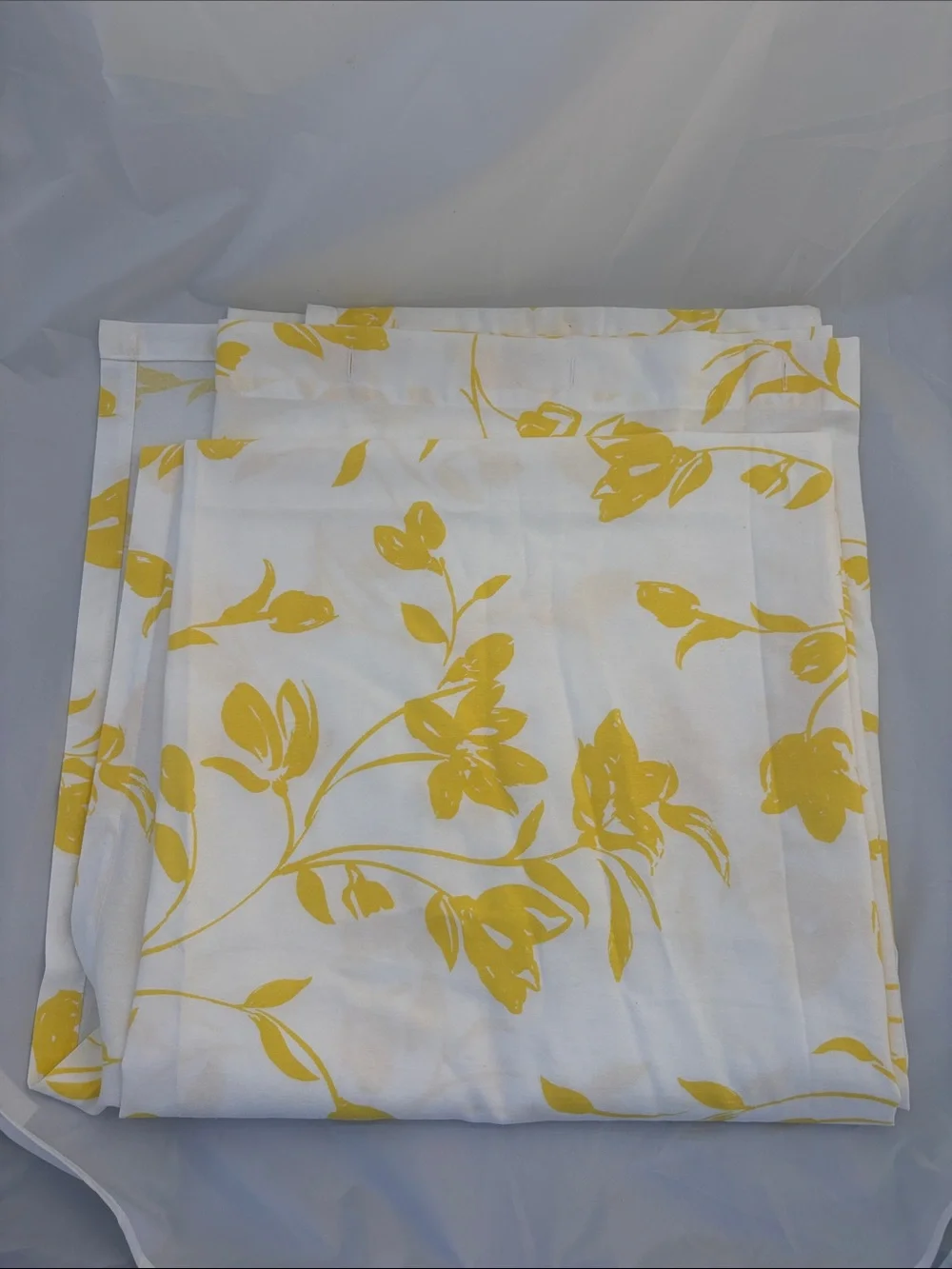 kate spade Yellow & White Floral Shower Curtain